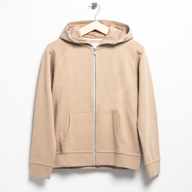 Zip hoodie "Tom star" Beige